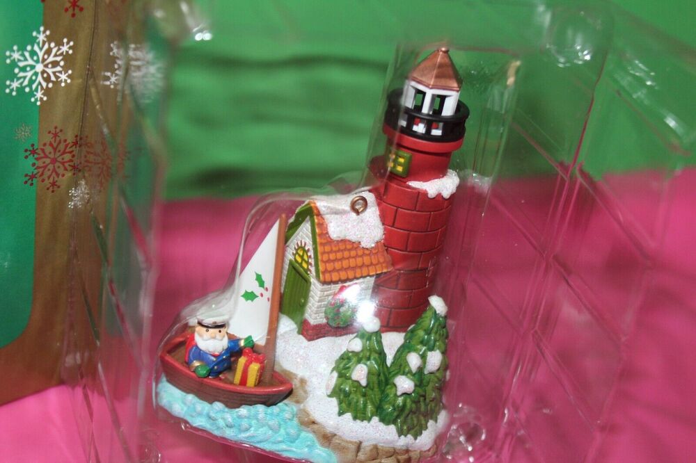 Carlton Heirloom Santa By The Sea First In Series Illuminating Holiday Ornament